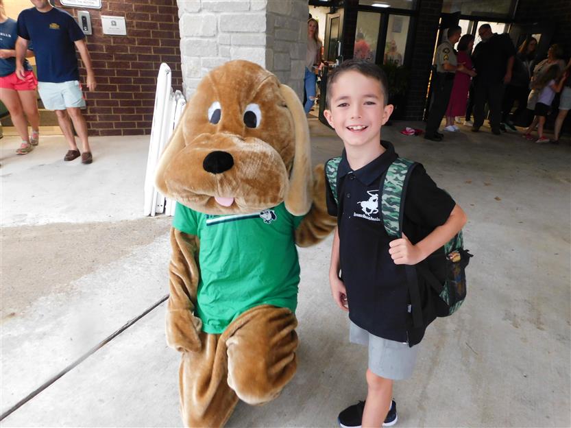 People smile on the first day of school